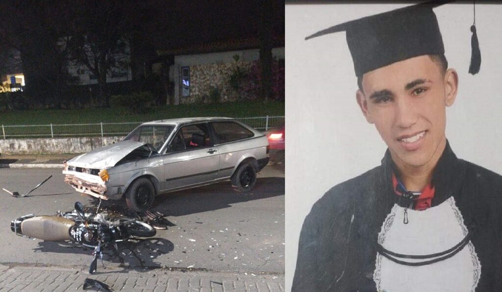 Motociclista de 19 anos morre após acidente com veículo em Imbituva; Condutor do carro não possuía CNH