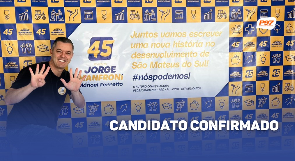 Jorge Manfroni confirma participação no 1º Debate político de São Mateus do Sul