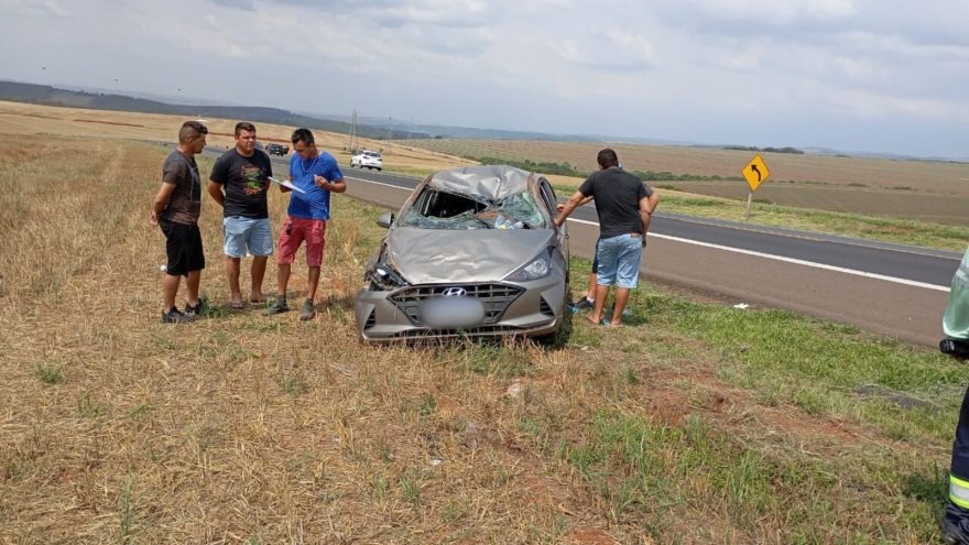 Motorista fica ferido em acidente na PR-151