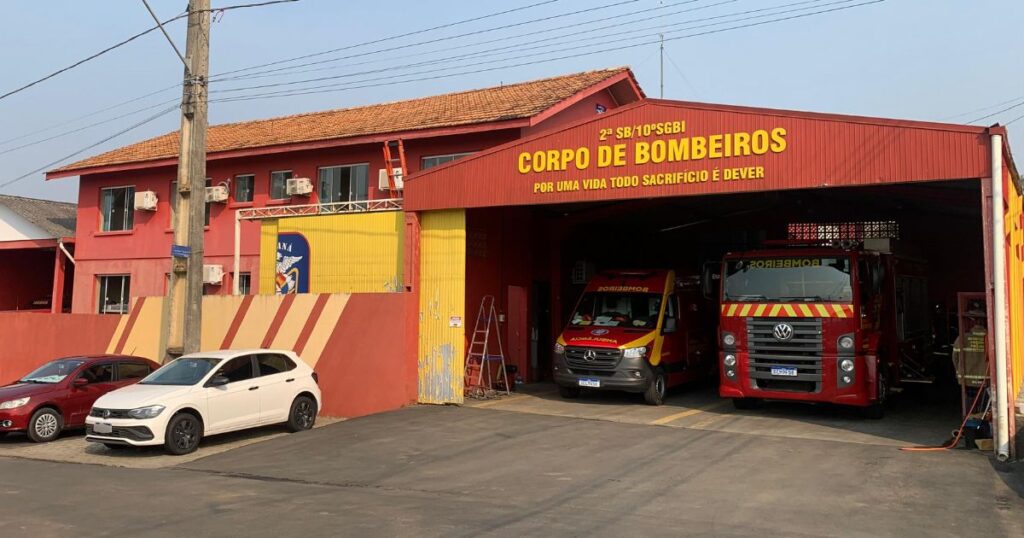 Incêndio em posto de combustíveis em São Mateus do Sul mobiliza Corpo de Bombeiros