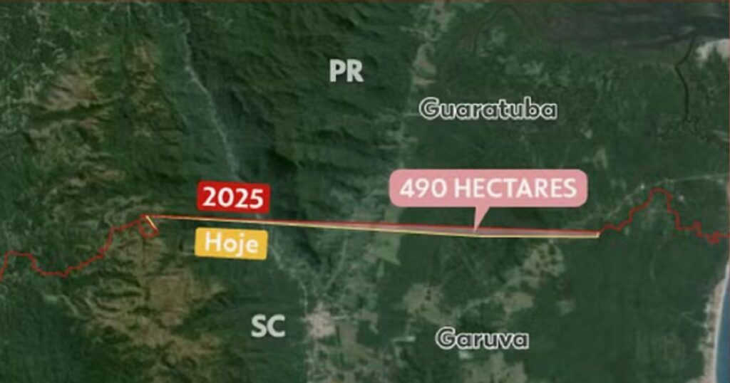 SC entrega relatório de acordo que dá ao estado 490 hectares de território do PR