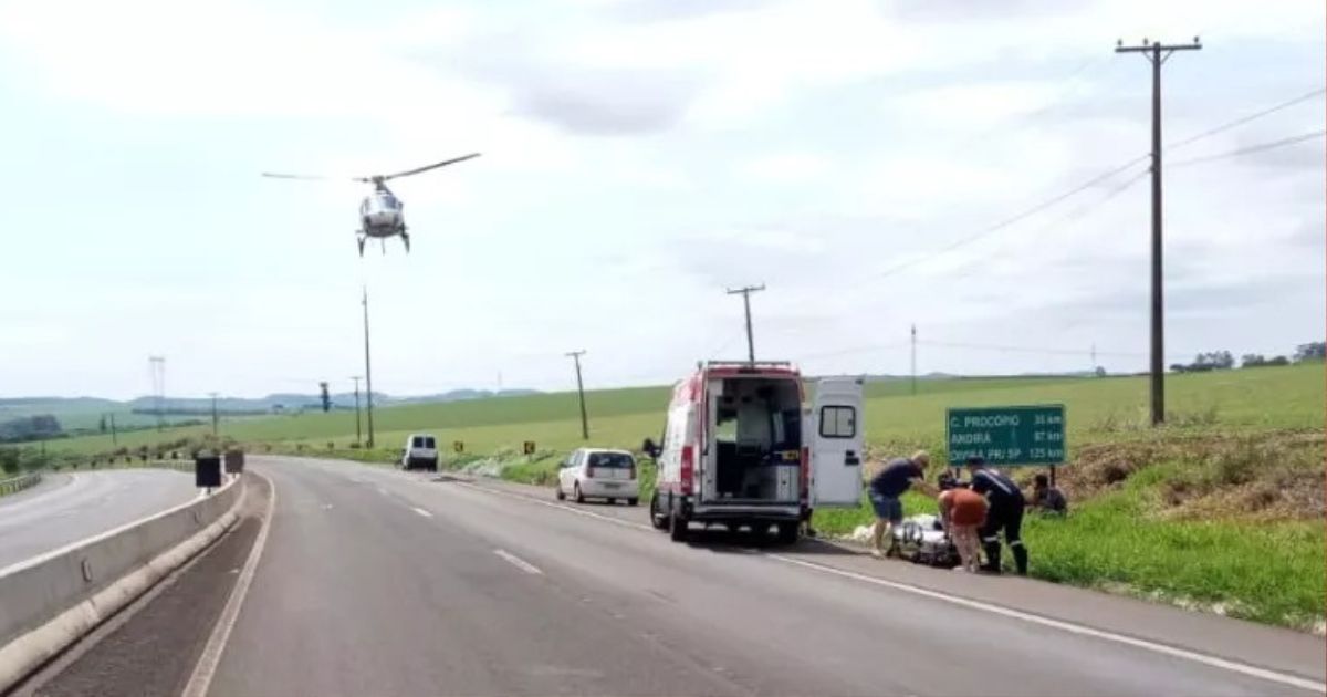 Idoso morre ao ser atropelado em rodovia do Paraná