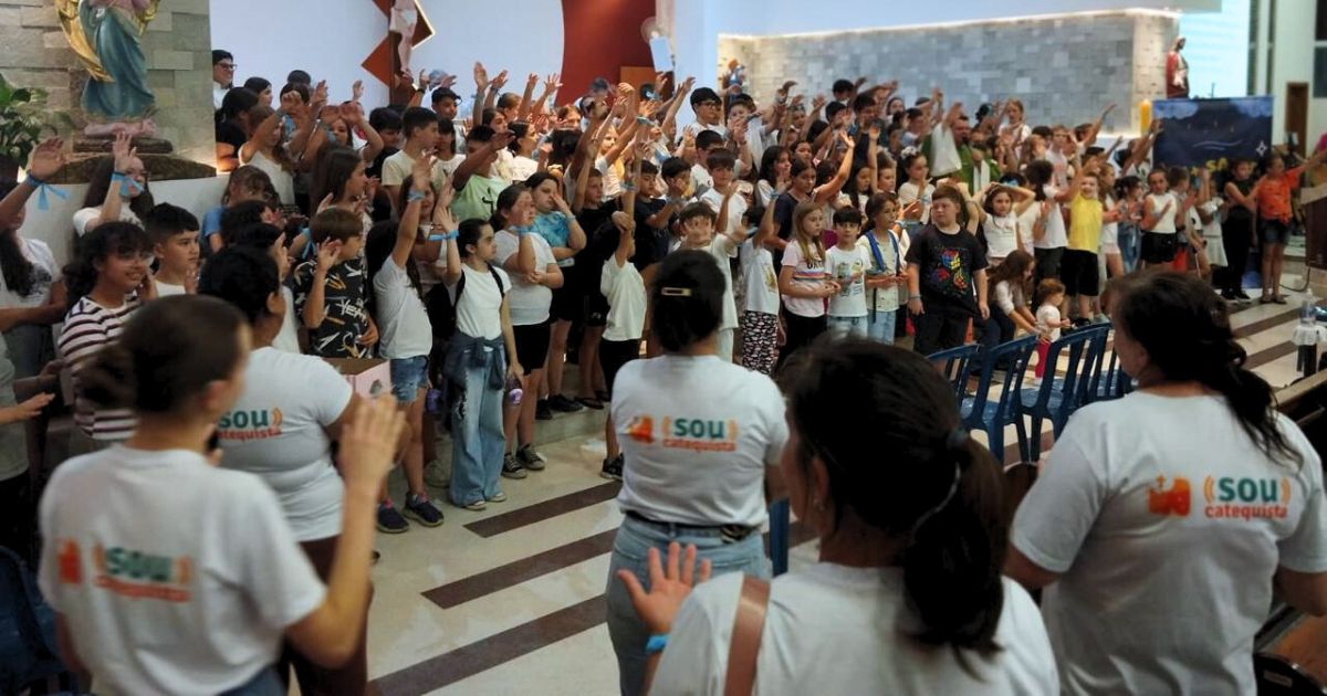 Cerca de 200 crianças participam do encontro “Sou + Santo” em São Mateus do Sul