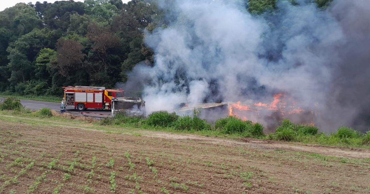 Atenção motoristas: grave acidente na BR-476 em Paulo Frontin