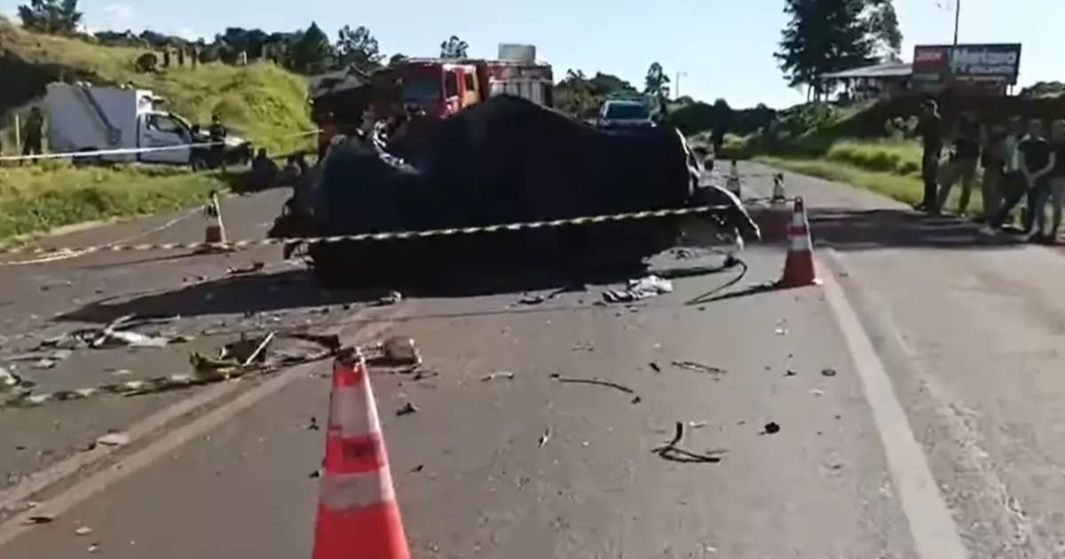 Casal de idosos morre e família fica ferida em acidente trágico na BR-277