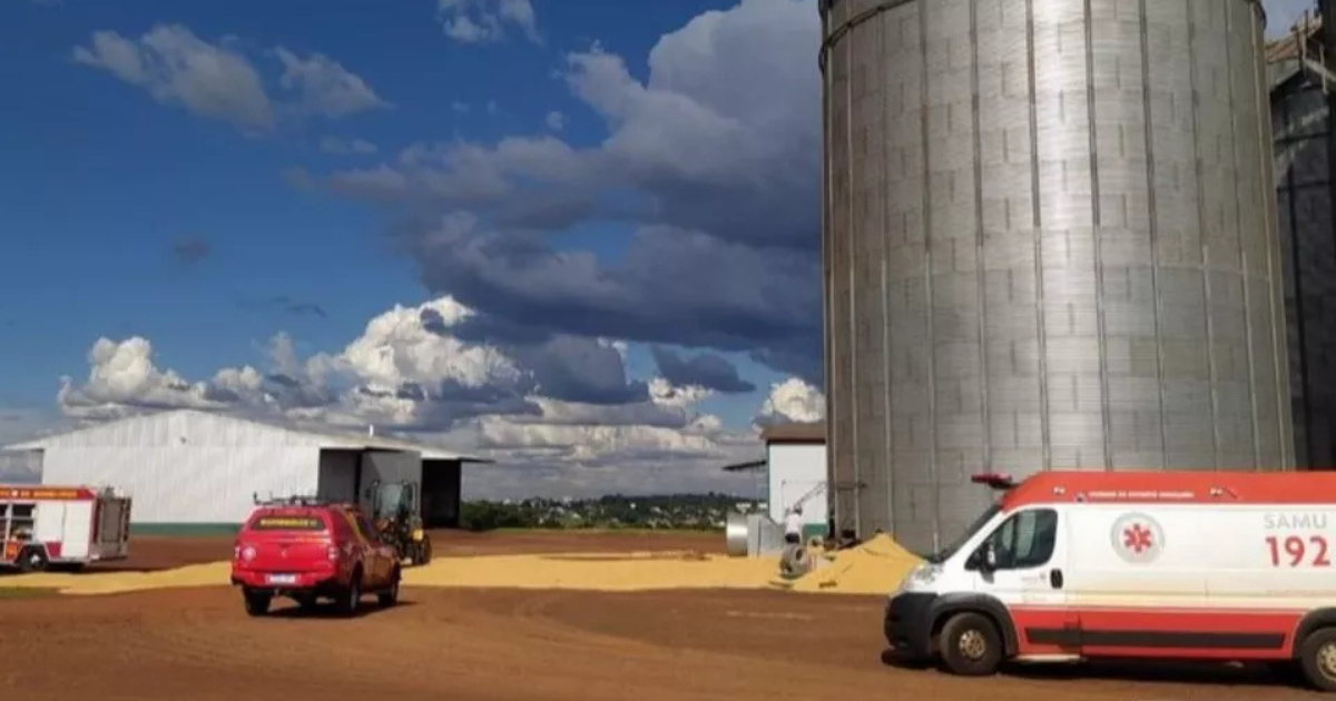 Trabalhador morre ao cair em silo de soja no Paraná