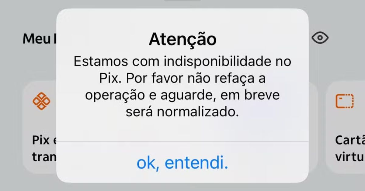 Pix fora do ar? Usuários relatam instabilidade no serviço de pagamentos nesta quinta (13)