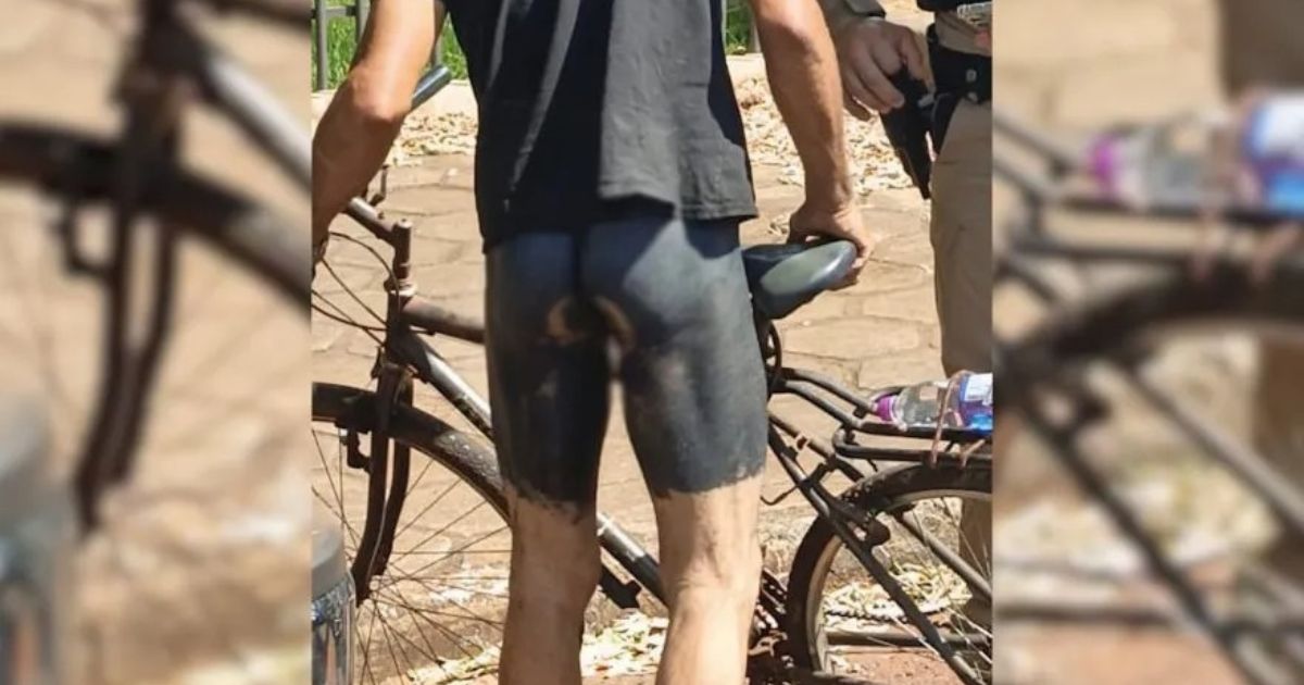 Ciclista “pinta” shorts no corpo e vai preso por ato obsceno no Paraná