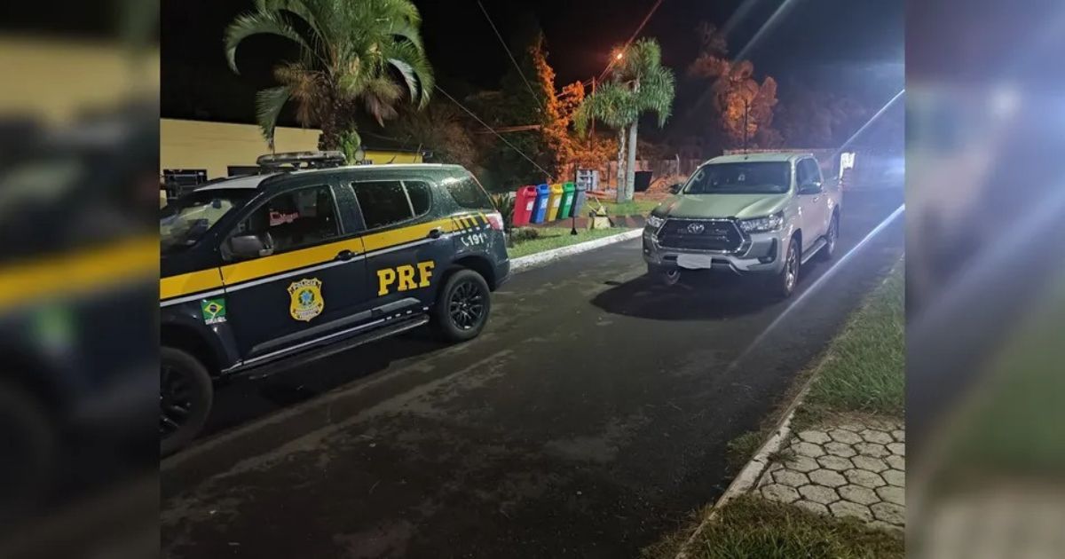 Polícia Rodoviária recupera Hilux com registro de roubo em Irati