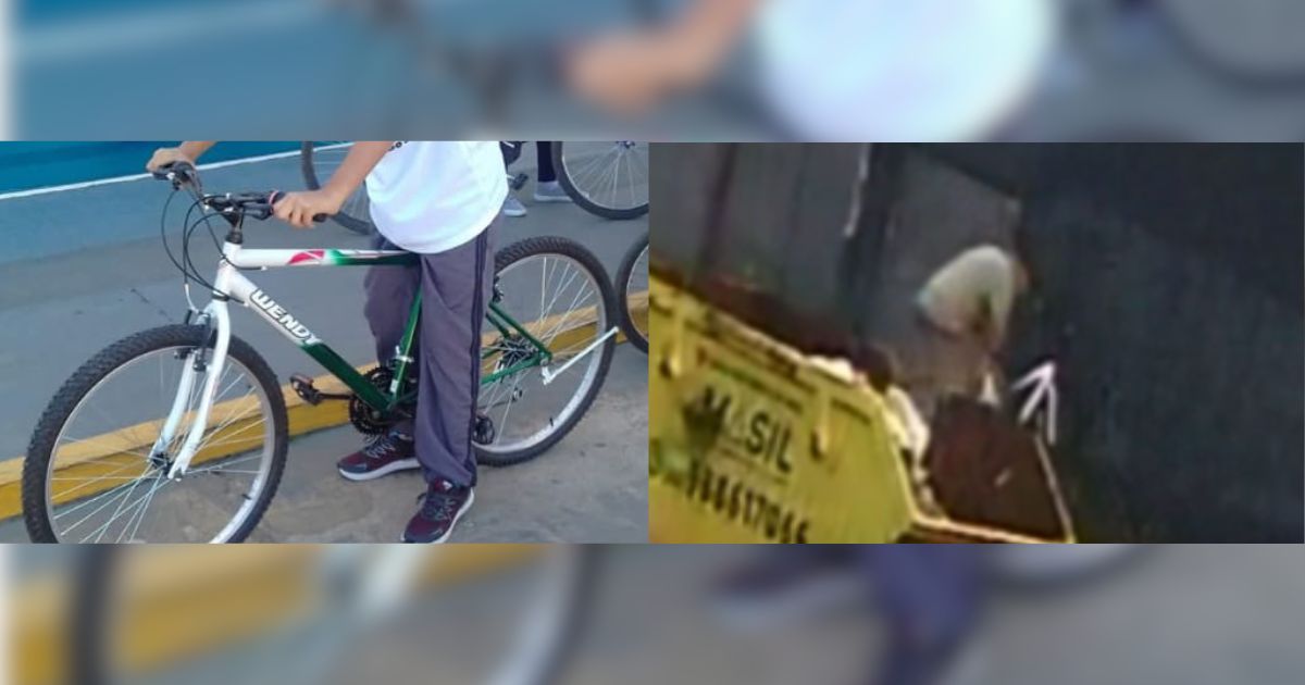 VÍDEO: família pede ajuda para encontrar homem que furtou bicicleta na região central de São Mateus do Sul