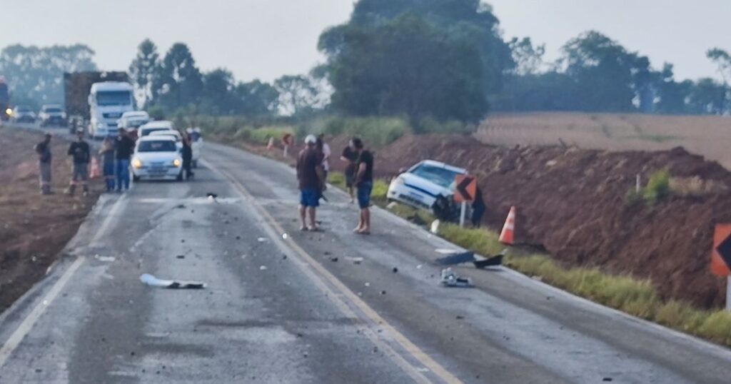 Acidente deixa vítima gravemente ferida na PR-151 entre Palmeira e Ponta Grossa