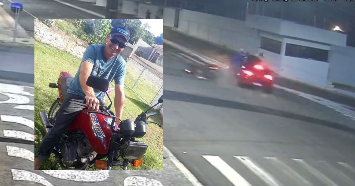 VÍDEO: motoboy morre após grave colisão no centro de Prudentópolis; motorista fugiu