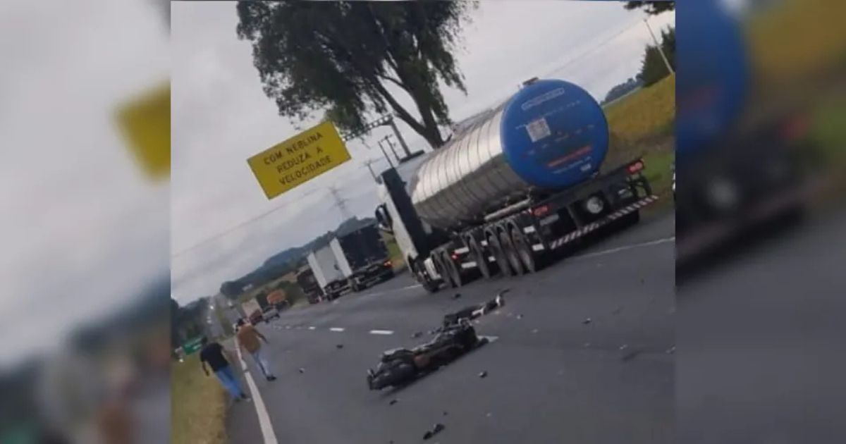 Motociclista morre em acidente na BR-376, em Palmeira