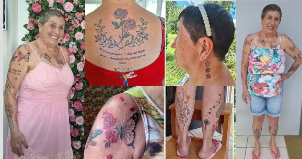 Dona Rosa e suas 53 tatuagens: uma história de sonhos, coragem e liberdade