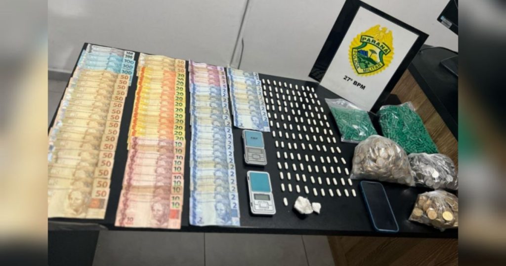 Suspeito é preso com cocaína em São Mateus do Sul