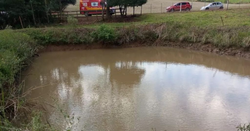 Idoso desaparece em açude e é encontrado sem vida no interior de Santa Catarina