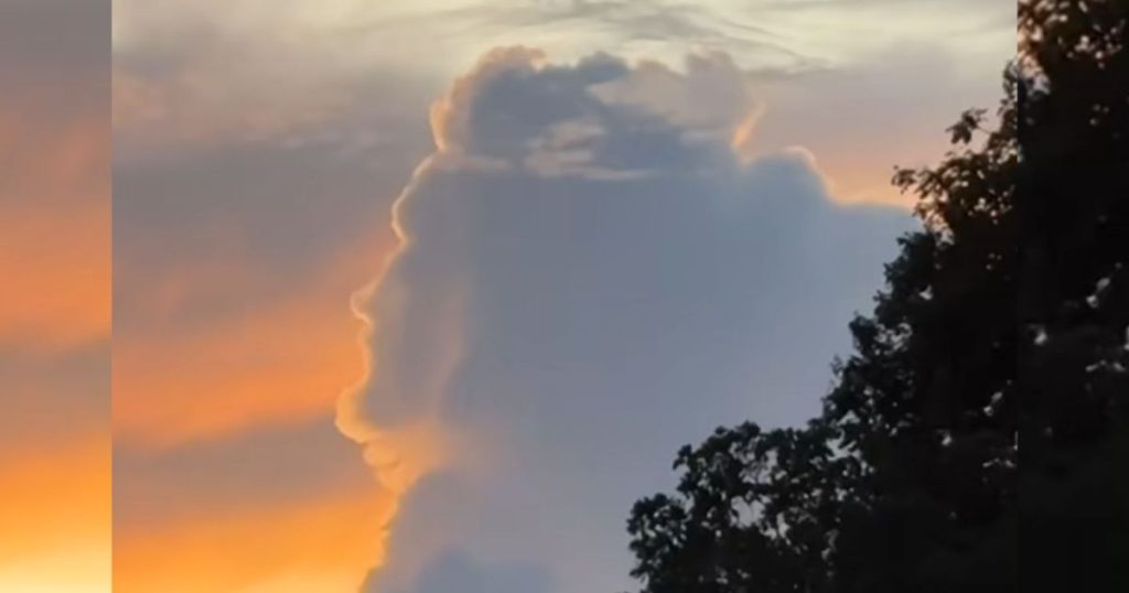 Imagem de nuvem com “rosto de Jesus” chama atenção na Páscoa e viraliza nas redes; veja o vídeo
