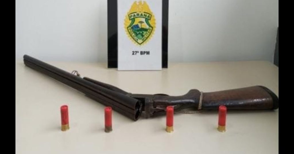 Polícia Militar prende homem por porte ilegal de arma de fogo em São Mateus do Sul