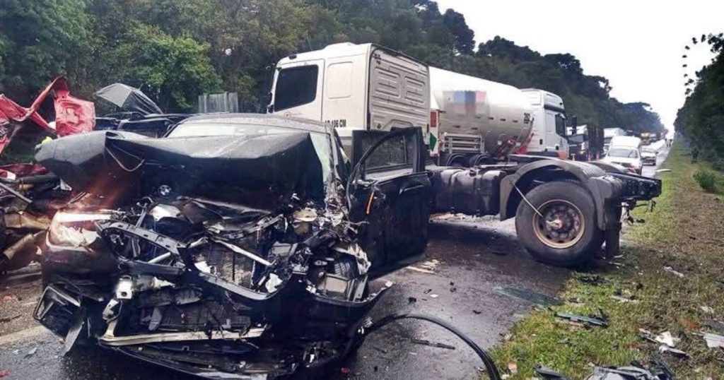 Bebê e duas mulheres são as vítimas fatais do grave acidente na BR-116, em Itaiópolis
