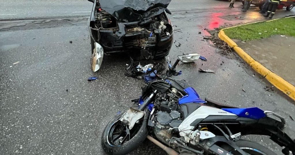 Motociclista morre em colisão com picape no distrito de São Cristóvão, em Três Barras