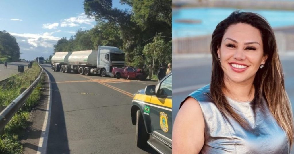 Prefeita de Imbaú escapa de acidente com morte na BR-376: ‘Nasci de novo’
