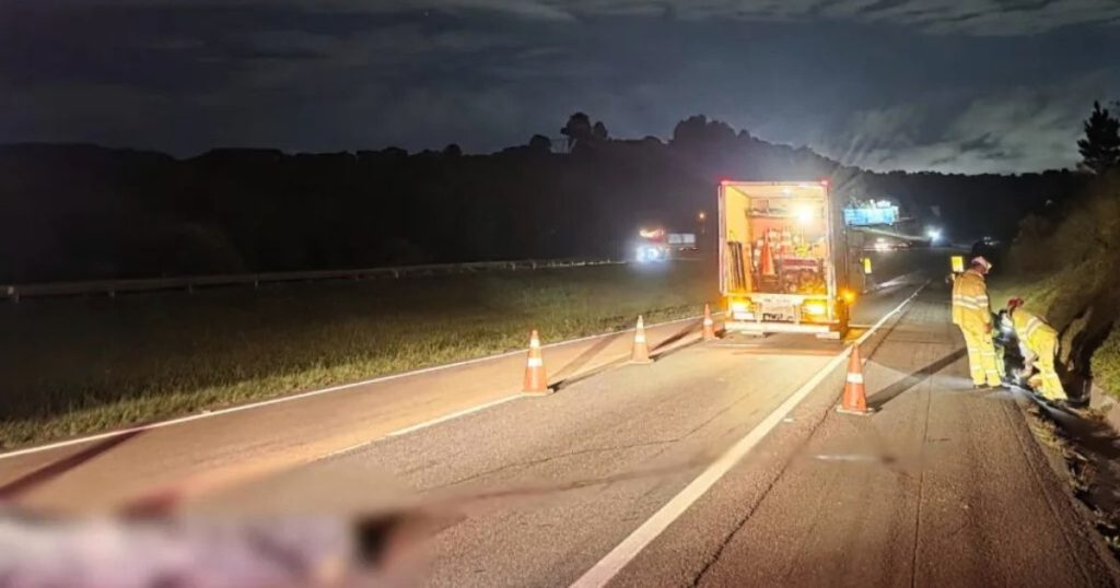 Trabalhador morre atropelado enquanto realiza reparos na BR-277; motorista fugiu
