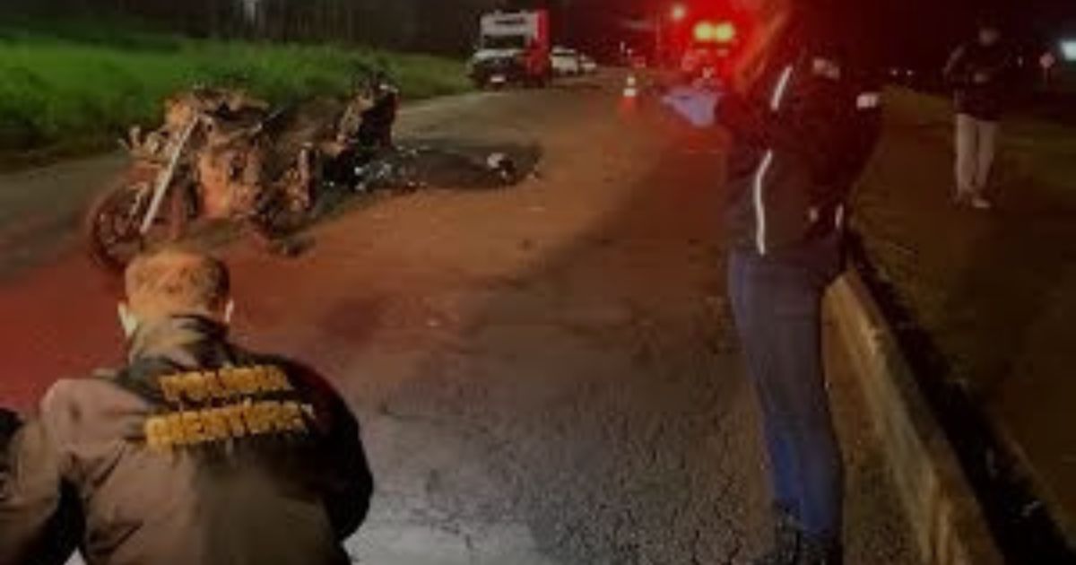 Buraco causa acidente entre colegas de trabalho; um morre e outro fica ferido na BR 277