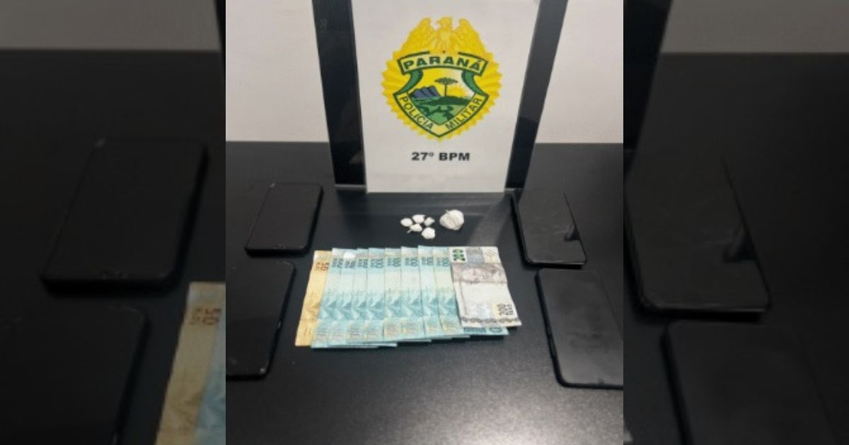 Mulher é presa por tráfico de drogas no centro de São Mateus do Sul