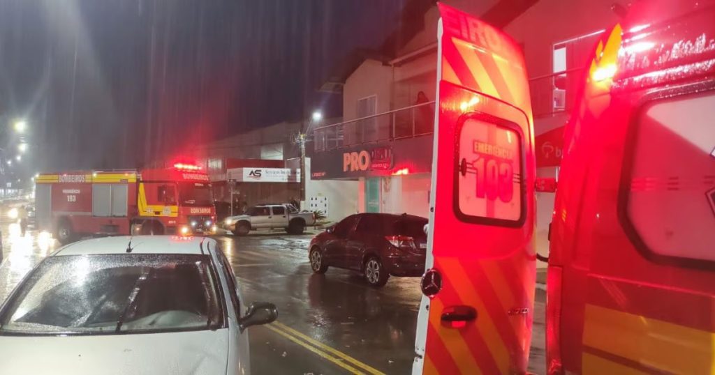 Bombeiros atendem criança que foi atropelada em Três Barras