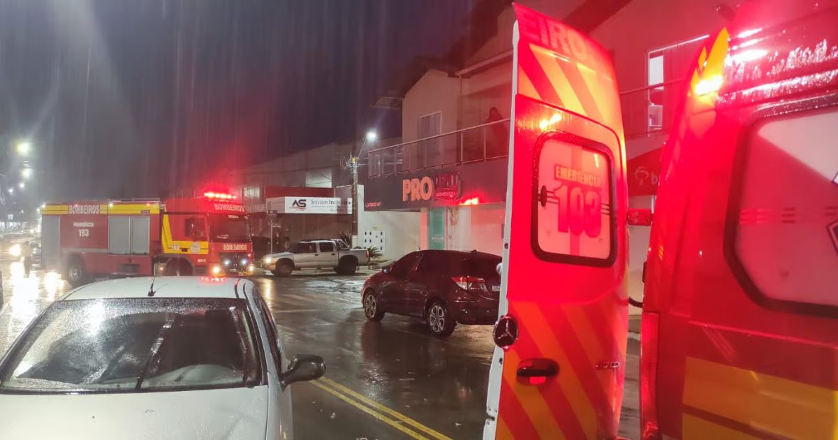 Bombeiros atendem criança que foi atropelada em Três Barras