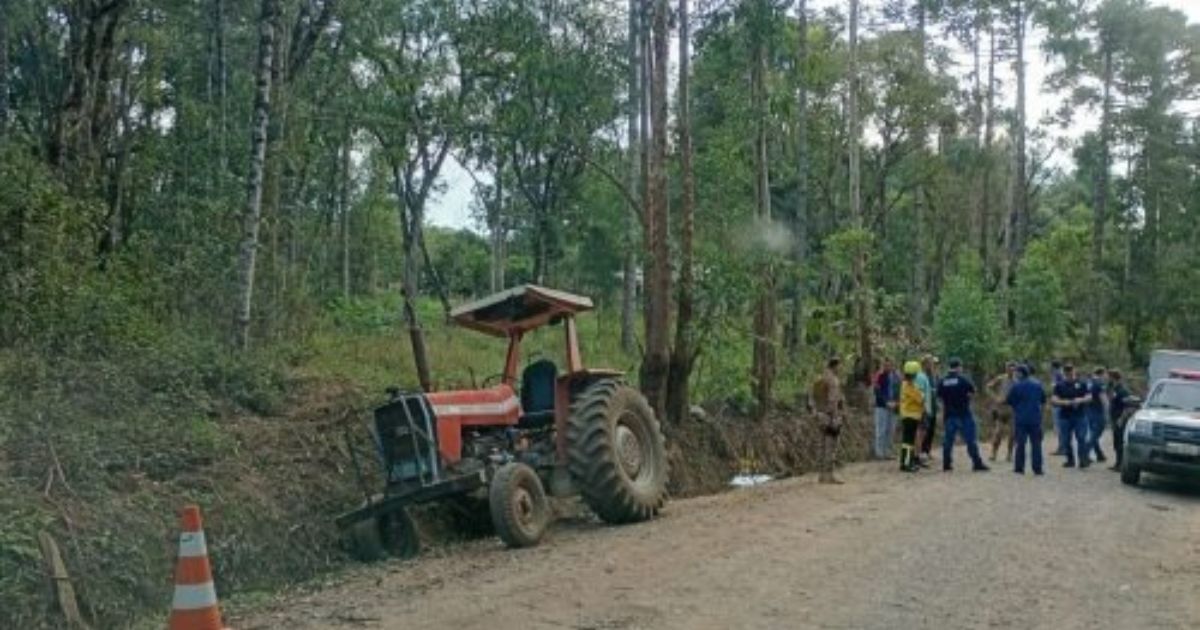 Trabalhador morre em acidente com trator no interior de Irineópolis