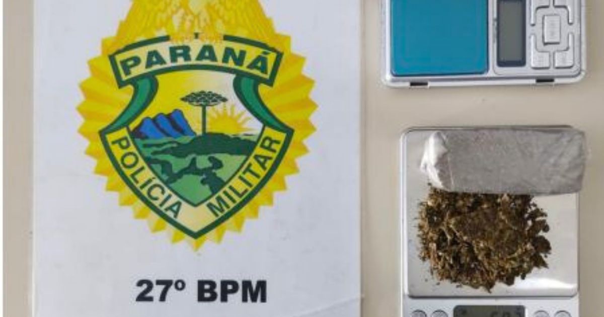 Polícia Militar prende mulher por tráfico de drogas em São Mateus Do Sul