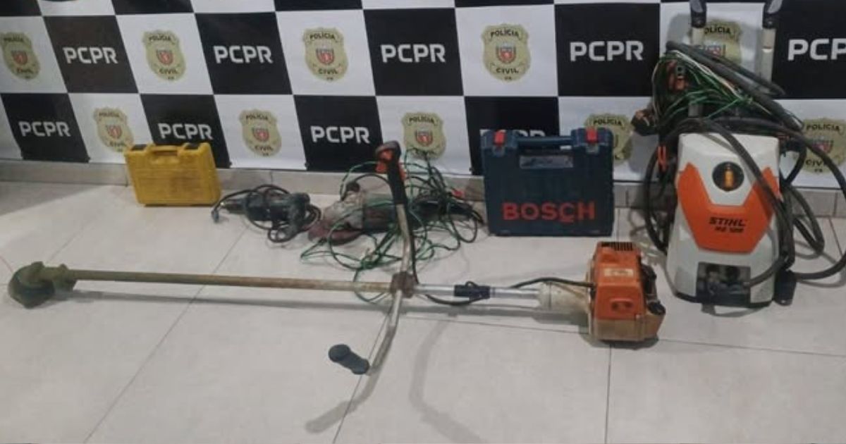 Polícia recupera ferramentas furtadas de cemitério em Irati e identifica suspeito