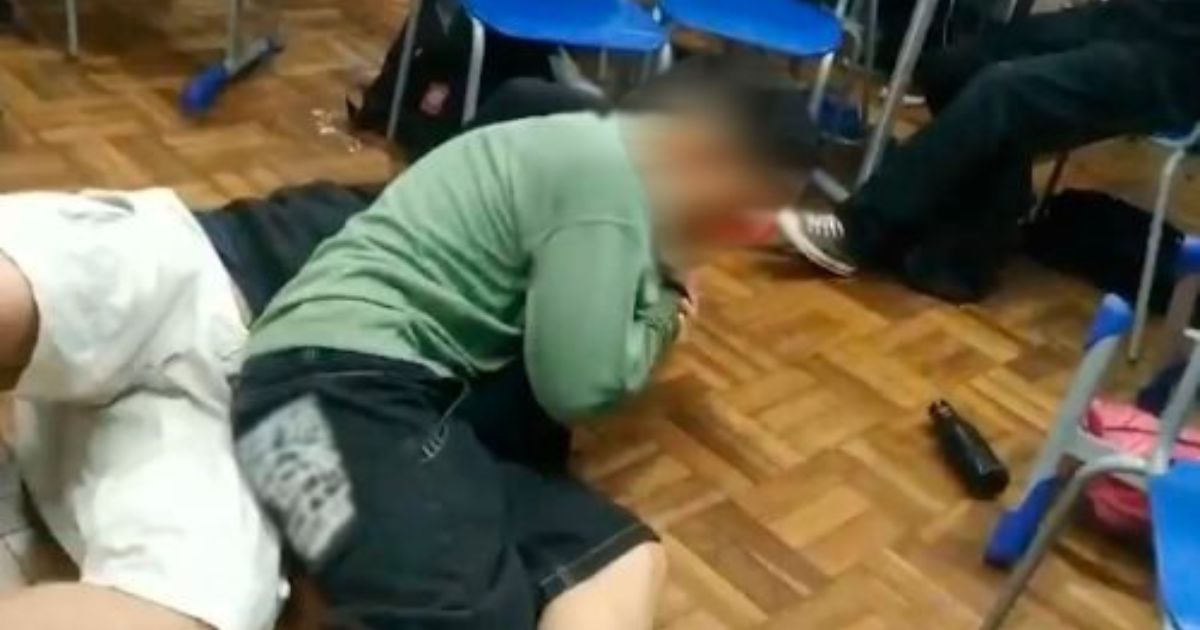 Vídeo: “Quem que é o merda agora?” — briga violenta em colégio do Paraná mobiliza Patrulha Escolar