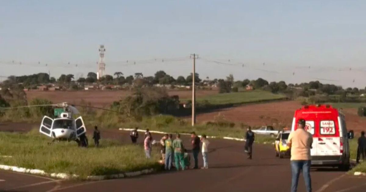 No Paraná;Carro avança preferencial e bate em mulher grávida vítima perdeu o bebê
