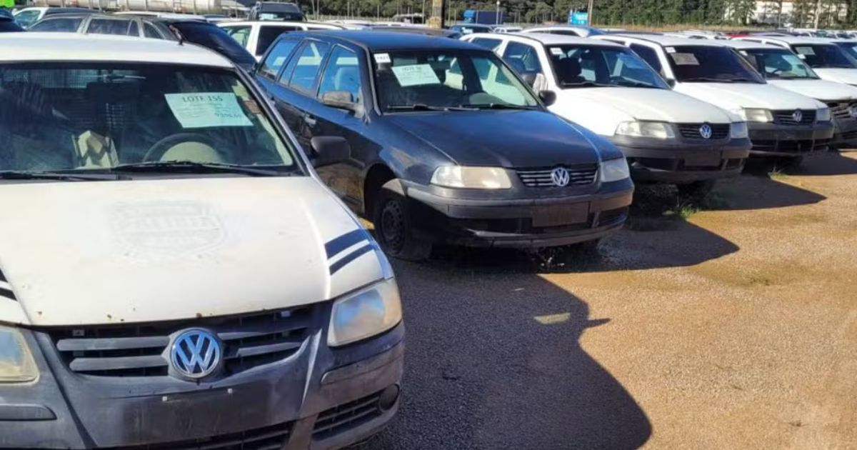 Leilão no Paraná oferta 306 veículos com lances iniciais de R$ 711; veja como participar