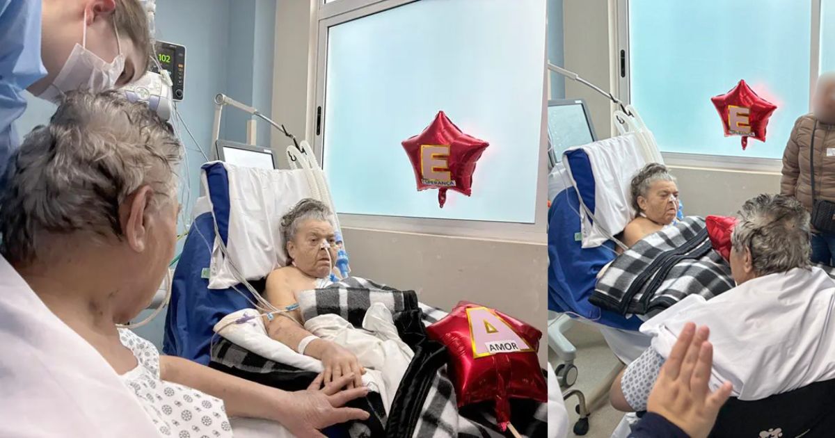 Casal de idosos internado na UTI se reencontra em momento comovente no Dia dos Namorados
