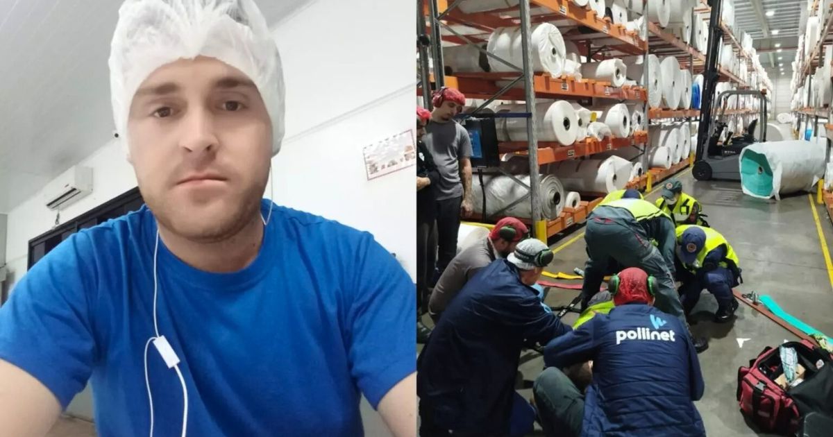 Trabalhador morre após ser atingido por bobina metálica em indústria