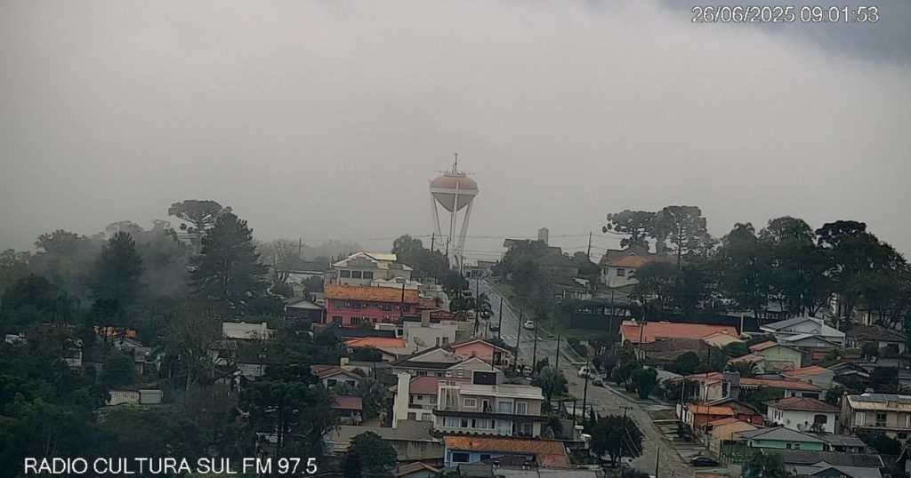 São Mateus do Sul terá tempo instável e mais de 60 mm de chuva até segunda-feira