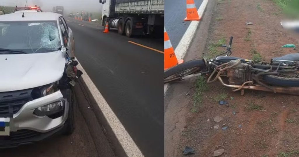 Motorista de ambulância para em acidente na rodovia e descobre que vítima é o pai, no Paraná