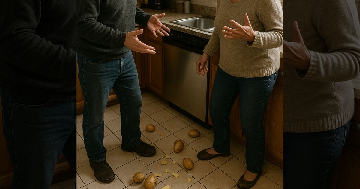 Homem é detido após discutir e jogar batatas contra a mulher no Paraná