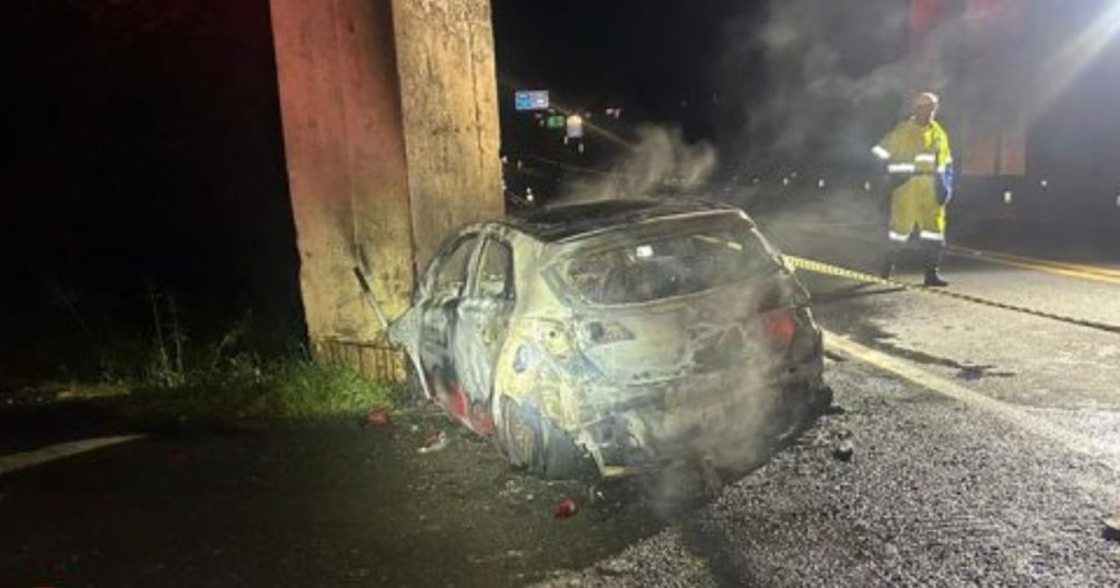 Motorista morre após colisão e incêndio na BR-277 em Porto Amazonas
