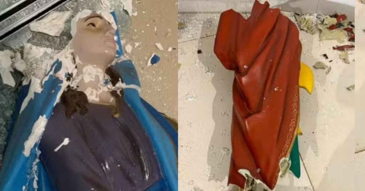 Igreja é invadida e imagens de santos são destruídas no interior do Paraná