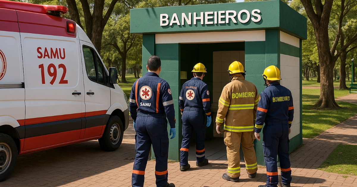 Homem é encontrado morto em banheiro público de São Mateus do Sul