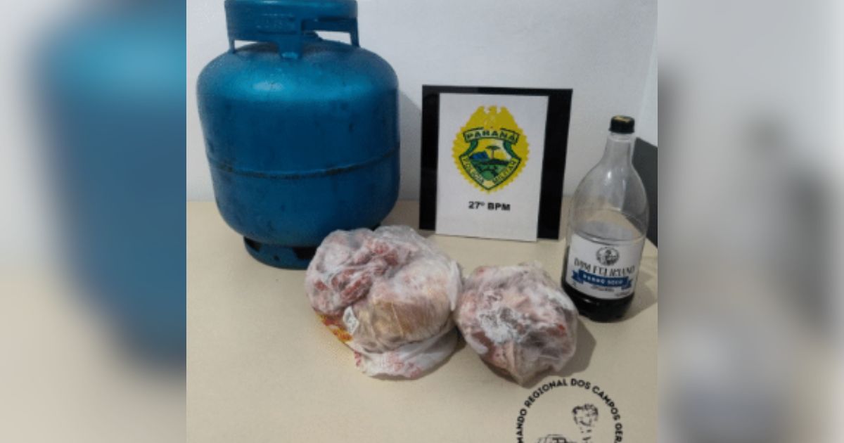 PM prende dois homens e recupera produtos furtados em São Mateus do Sul
