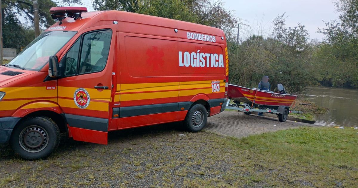 Corpo de Bombeiros entra no quinto dia de buscas por homem de 32 anos desaparecido no Rio Canoinhas.