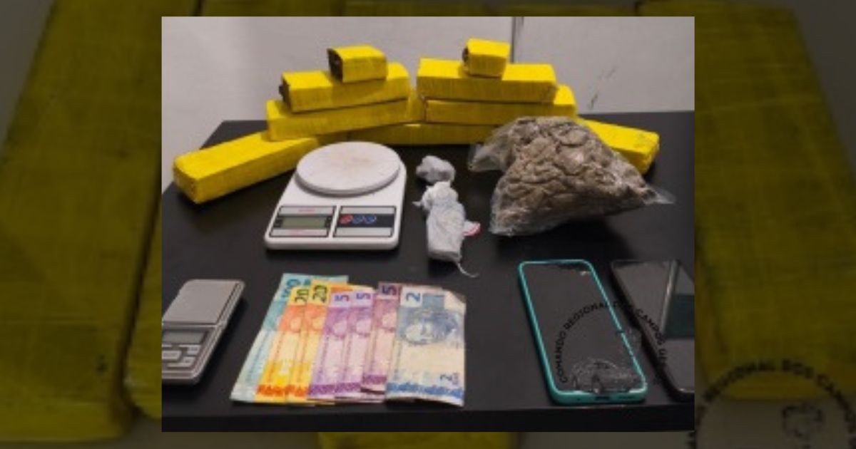 Homem é preso por tráfico de drogas no Centro de São Mateus do Sul