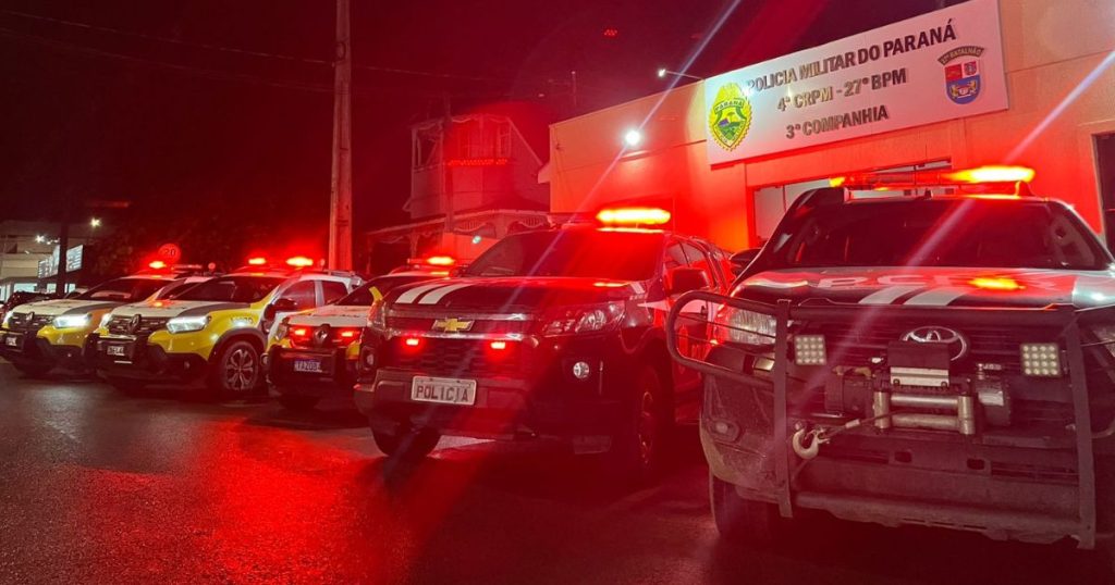 Operação policial é realizada em São Mateus do Sul com foco no combate à criminalidade