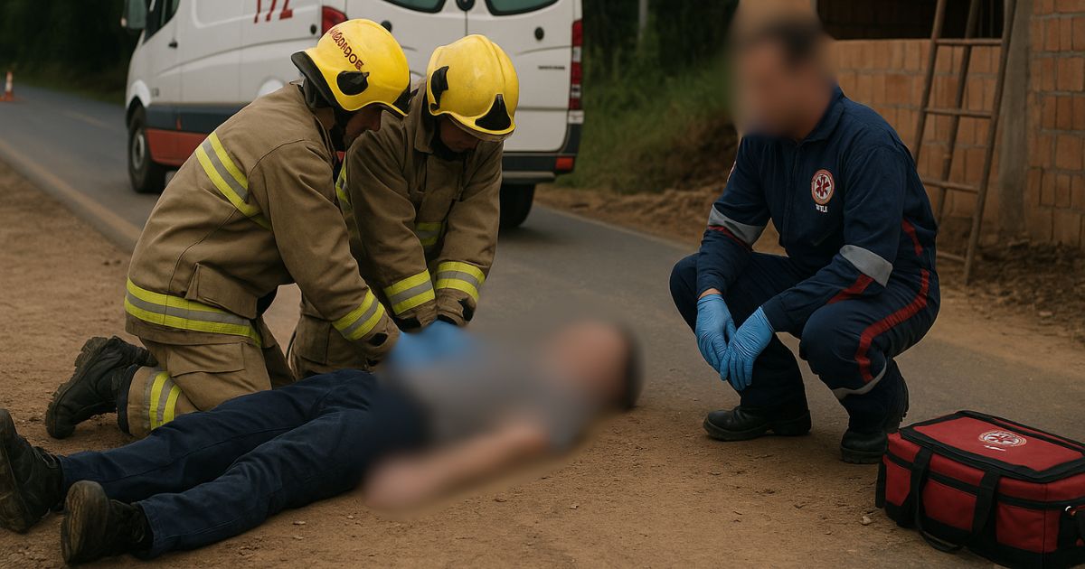Jovem morre após queda de cinco metros em acidente de trabalho em Irati