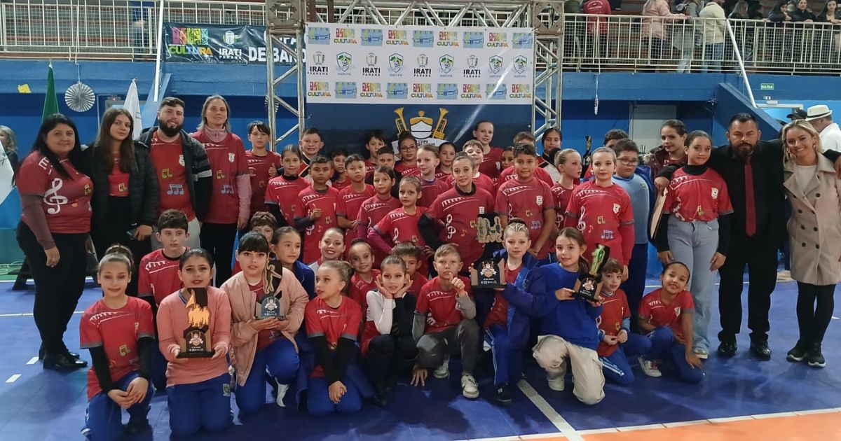 São Mateus do Sul conquista 11 troféus na Copa Guarda Mirim de Irati de Bandas e Fanfarras